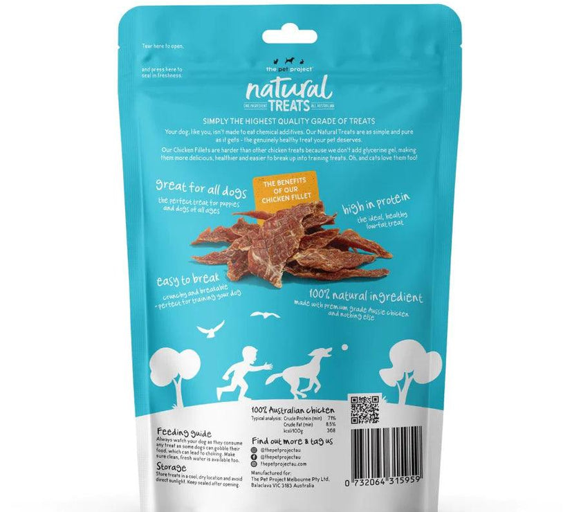 The Pet Project – Natural Treats – Chicken Fillet - The Pet Standard