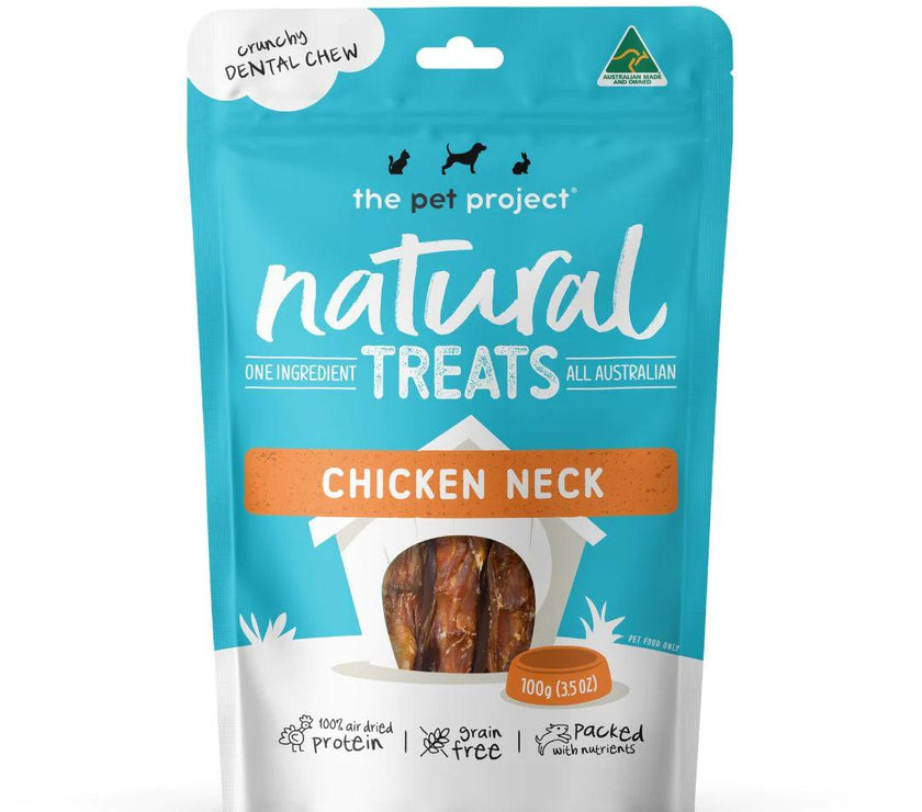 The Pet Project – Natural Treats – Chicken Neck - The Pet Standard