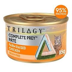 Trilogy – Wet Food – Adult Cat – GRAIN FREE – Pate - Farm Raised Chicken - 24 x 85g - The Pet Standard