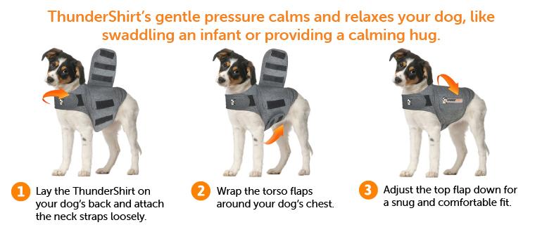 ThunderShirt – Classic Natural Calming Solution– Heather Grey