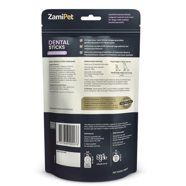 ZamiPet – Dental Sticks – Relax & Calm - The Pet Standard