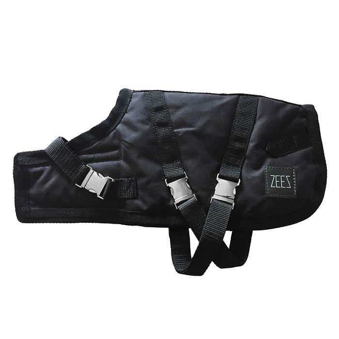 ZeeZ – Waterproof Supreme Dog Coat – Oil Skin/Black - The Pet Standard